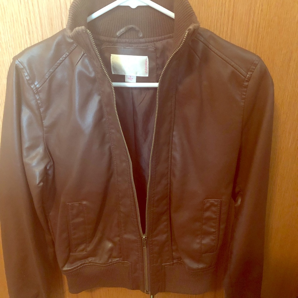 Brown Xhilaration “leather” jacket